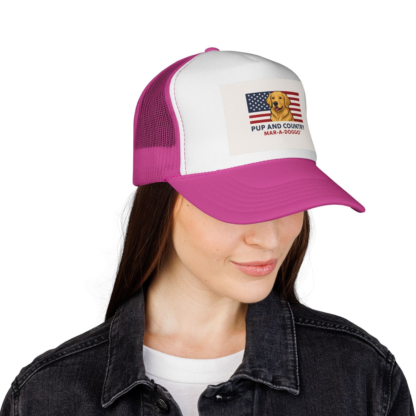 Pup & Country Trucker Cap (One Size Fits Most)