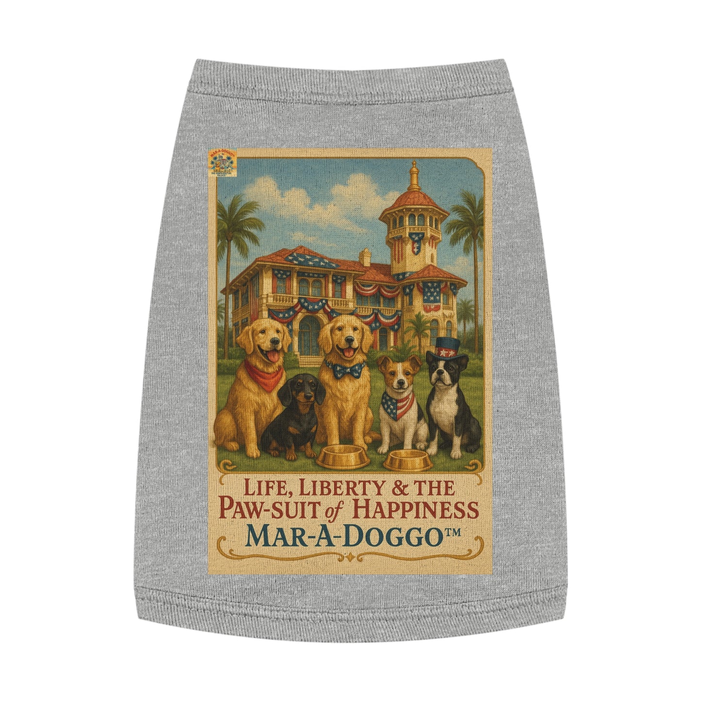 Life Liberty & The Paw-suit of Happiness (Doggo Tank Top)