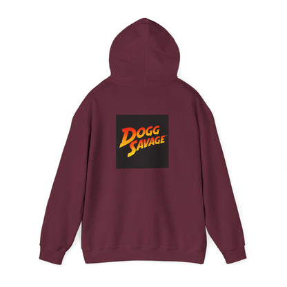 Dogg Savage Graphic Hoodie "Raiders Of The Thousand Paw Monastery" — Retro Band Logo Pullover