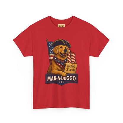 Mar-a-Duggo Patriotic Dog Tee — "We the Pupple" Vintage Americana T-Shirt