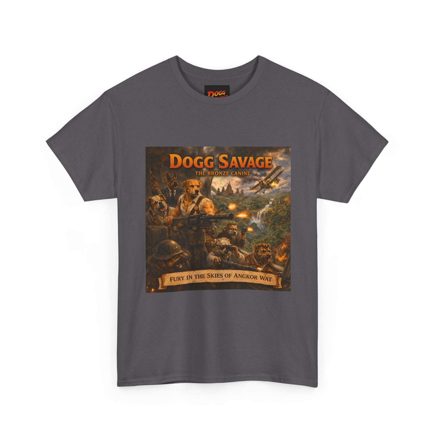 Dogg Savage Album Art T-Shirt "Fury In The Skies of Angkor Wat" — Vintage Rock Poster Tee
