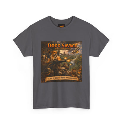 Dogg Savage Album Art T-Shirt "Fury In The Skies of Angkor Wat" — Vintage Rock Poster Tee