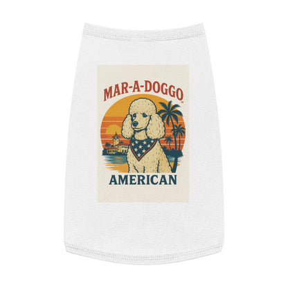 Mar-A-Doggo "American" Poodle Pet Tank Top — Retro Patriotic Dog Shirt