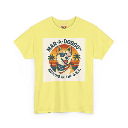 Mar-a-Doggo T-Shirt — 'Mar-A-Doggo: Barking in the U.S.A.' Retro Patriotic Dog Tee