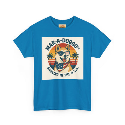 Mar-a-Doggo T-Shirt — 'Mar-A-Doggo: Barking in the U.S.A.' Retro Patriotic Dog Tee
