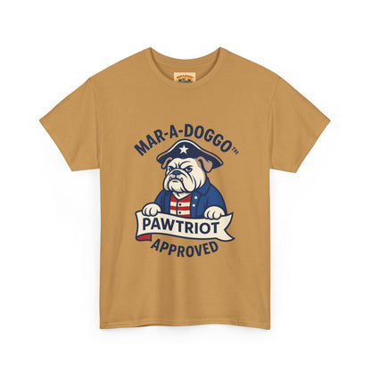 Pawtriot Tee - "Mar-a-Doggo" Patriotic Bulldog Shirt