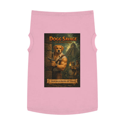 Dog Tank Top — "Dogg Savage: Doublecross at Tikal" Adventure Graphic Pet Shirt