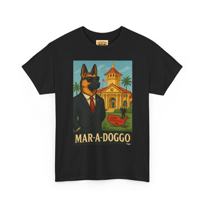 Mar-A-Doggo Graphic Tee — Vintage Resort Dog Print