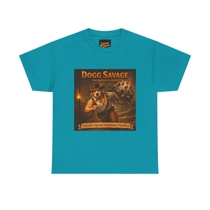 Graphic Tee — "Dogg Savage: Escape From Palenque Temple" Adventure Shirt