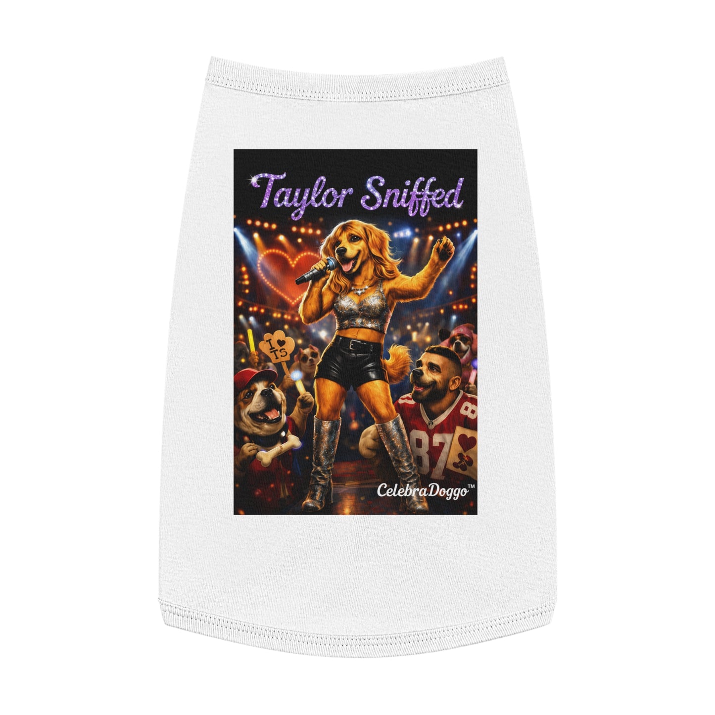 Dog Shirt — "Taylor Sniffed" Concert Pet Tee (Celebrity Singer Design)