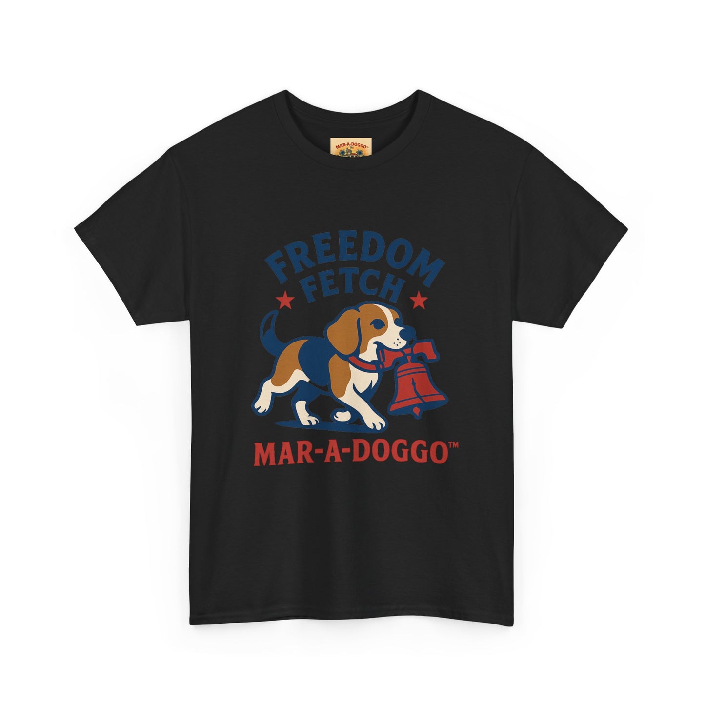 Freedom Fetch Tee — Mar-A-Doggo Patriotic Dog T-Shirt