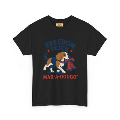 Freedom Fetch Tee — Mar-A-Doggo Patriotic Dog T-Shirt