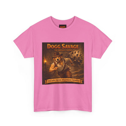Graphic Tee — "Dogg Savage: Escape From Palenque Temple" Adventure Shirt