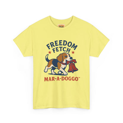 Freedom Fetch Tee — Mar-A-Doggo Patriotic Dog T-Shirt