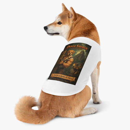 Dog Tank Top — "Dogg Savage: Doublecross at Tikal" Adventure Graphic Pet Shirt