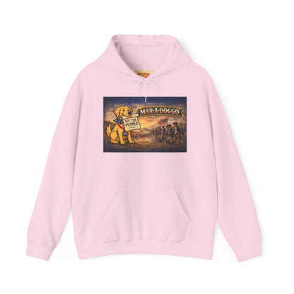 Hoodie - "Mar-A-Doggo" Tropical Dog Vacation Graphic Hoodie