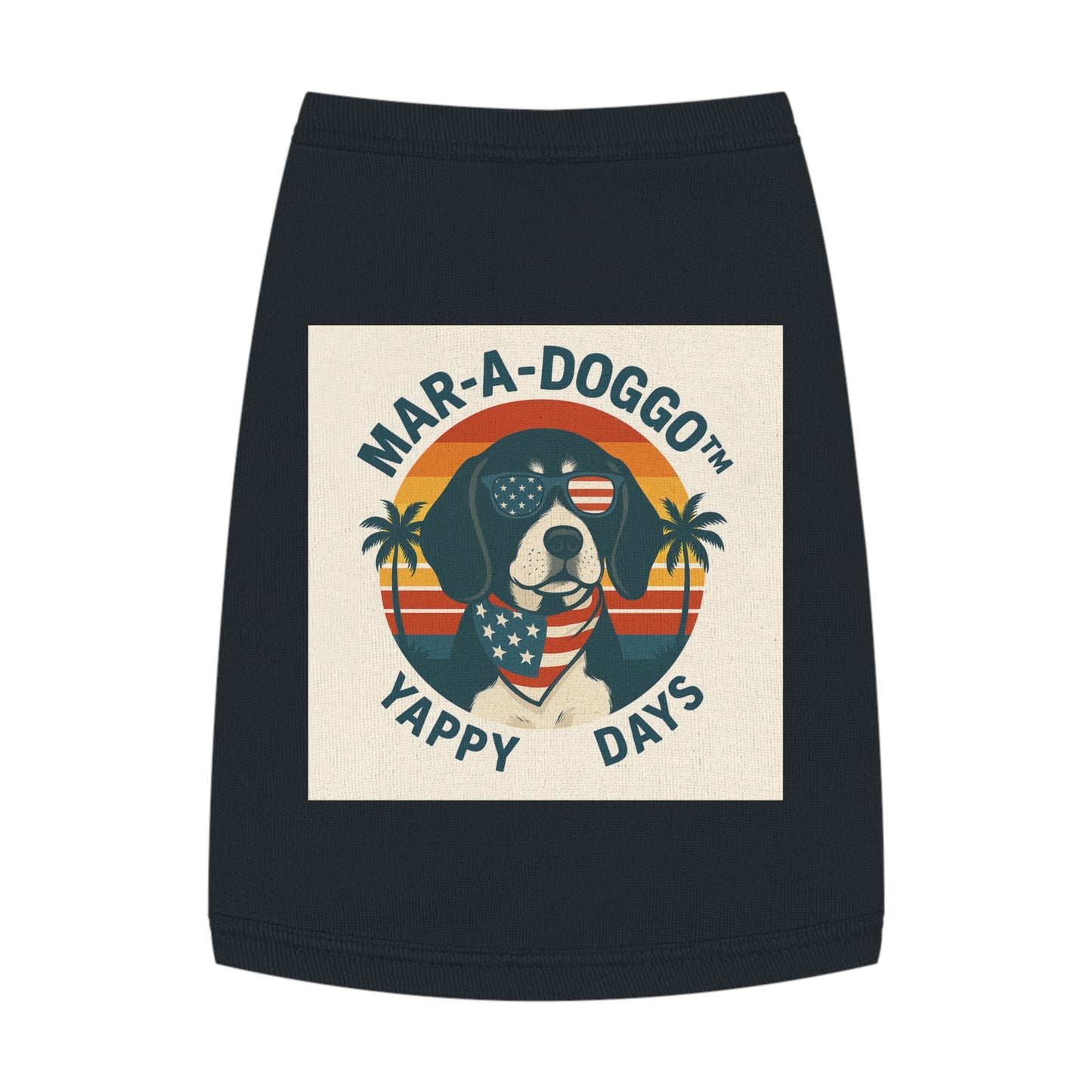 Patriotic 'Mar-A-Doggo Yappy Days' Dog Shirt