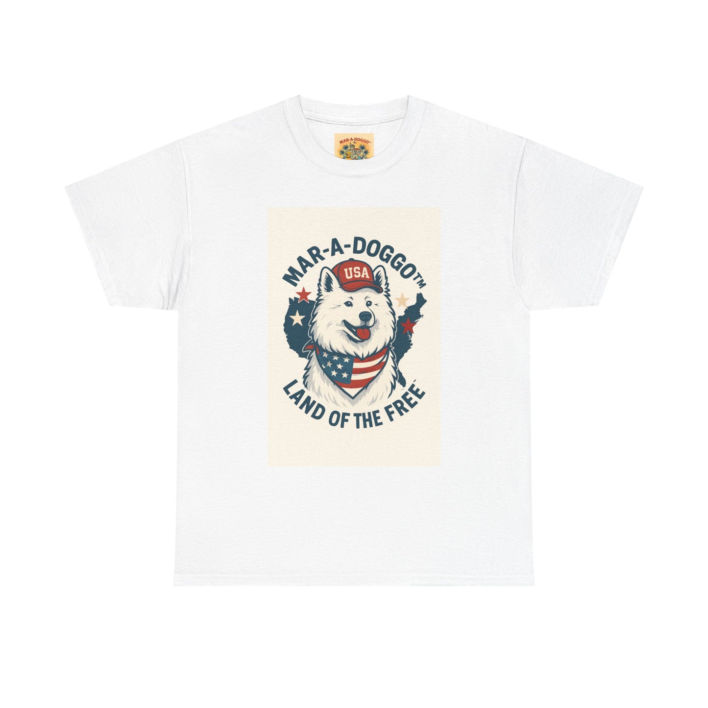 T-Shirt — "Mar-A-DoggO" Patriotic Dog Tee (Land of the Free)