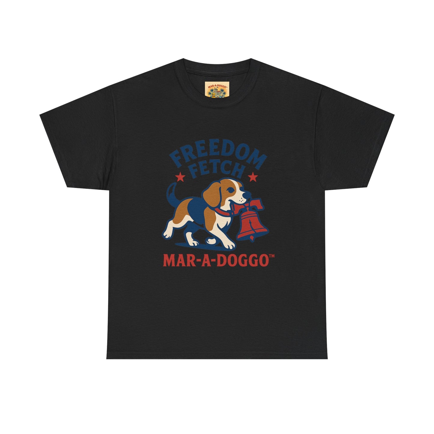 Freedom Fetch Tee — Mar-A-Doggo Patriotic Dog T-Shirt