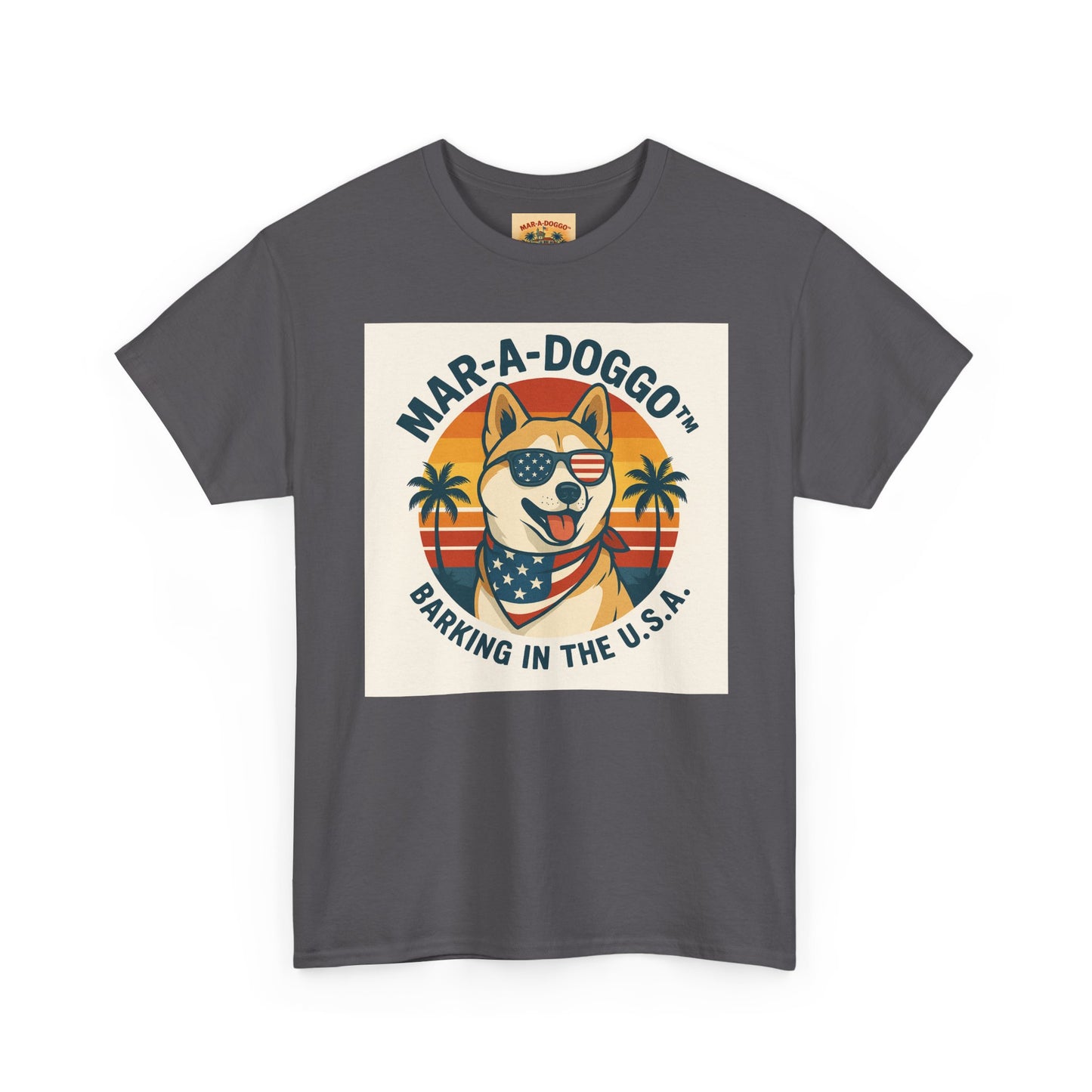 Mar-a-Doggo T-Shirt — 'Mar-A-Doggo: Barking in the U.S.A.' Retro Patriotic Dog Tee