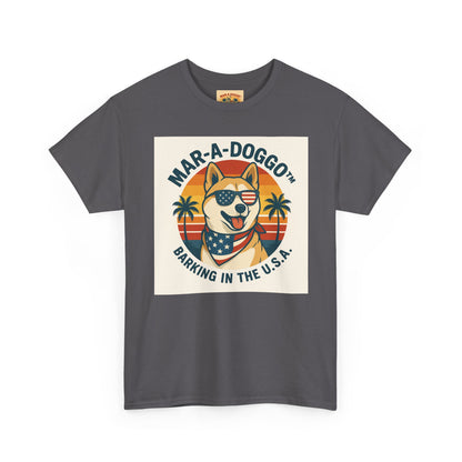 Mar-a-Doggo T-Shirt — 'Mar-A-Doggo: Barking in the U.S.A.' Retro Patriotic Dog Tee