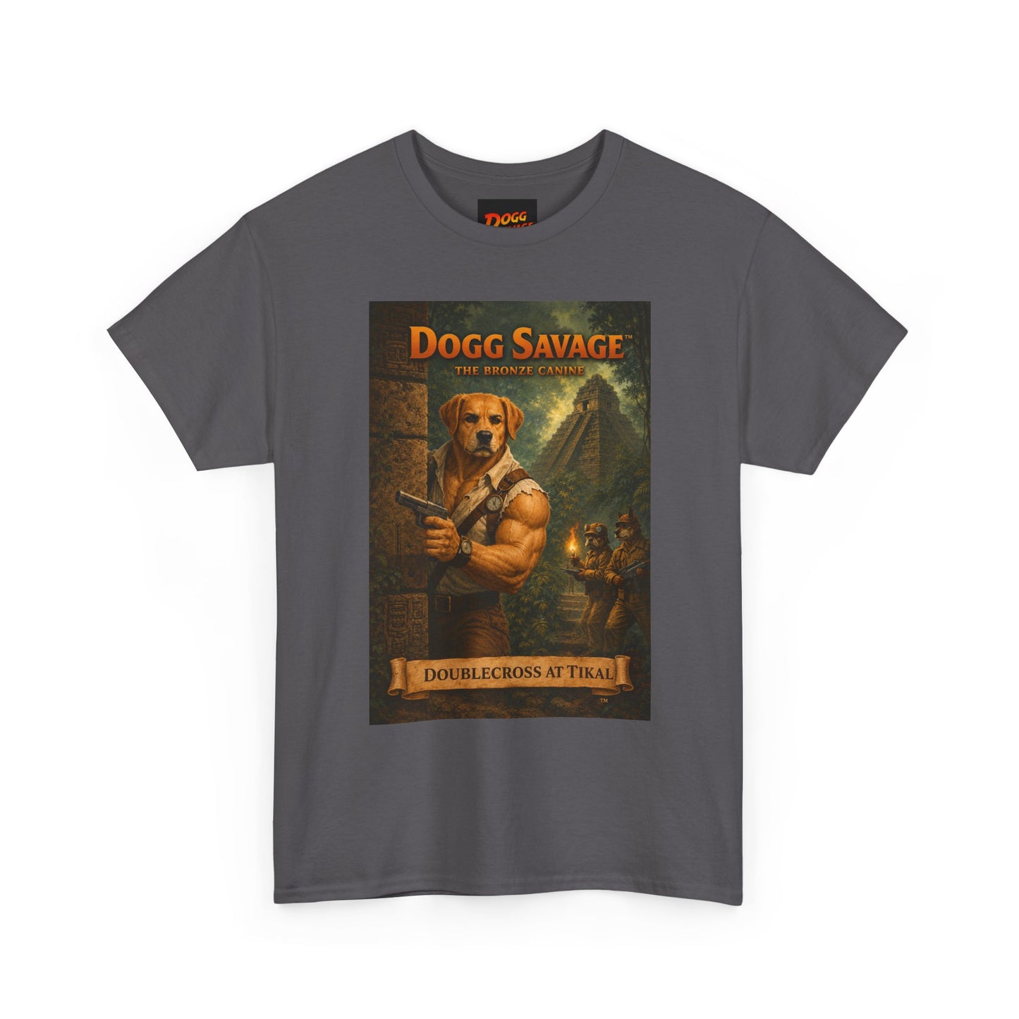 Dogg Savage Vintage Fantasy T-Shirt — "Dogg Savage: Doublecross At Tikal" Graphic Tee