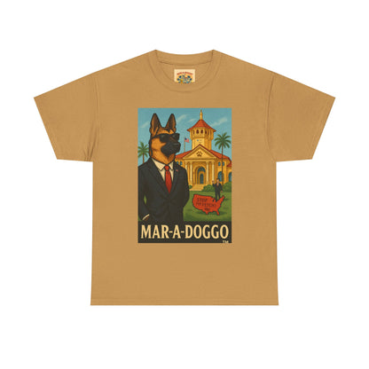 Mar-A-Doggo Graphic Tee — Vintage Resort Dog Print