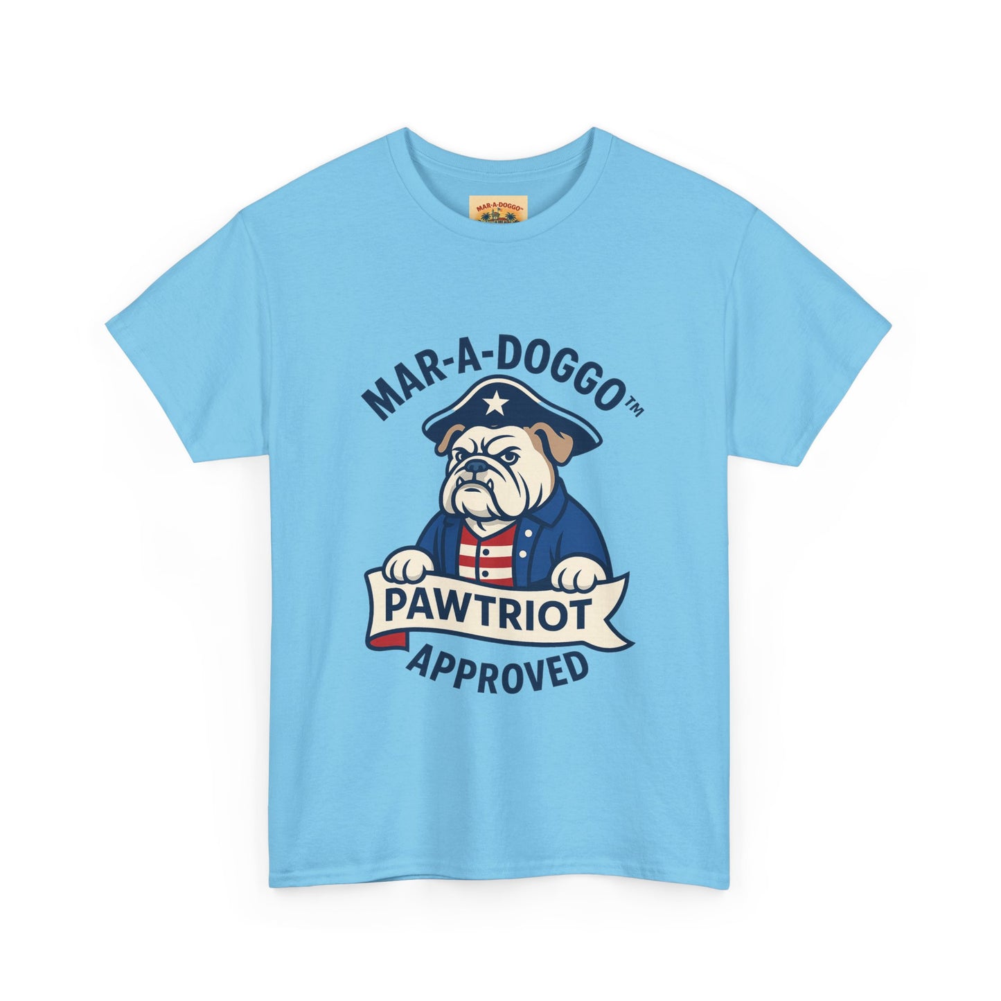 Pawtriot Tee - "Mar-a-Doggo" Patriotic Bulldog Shirt