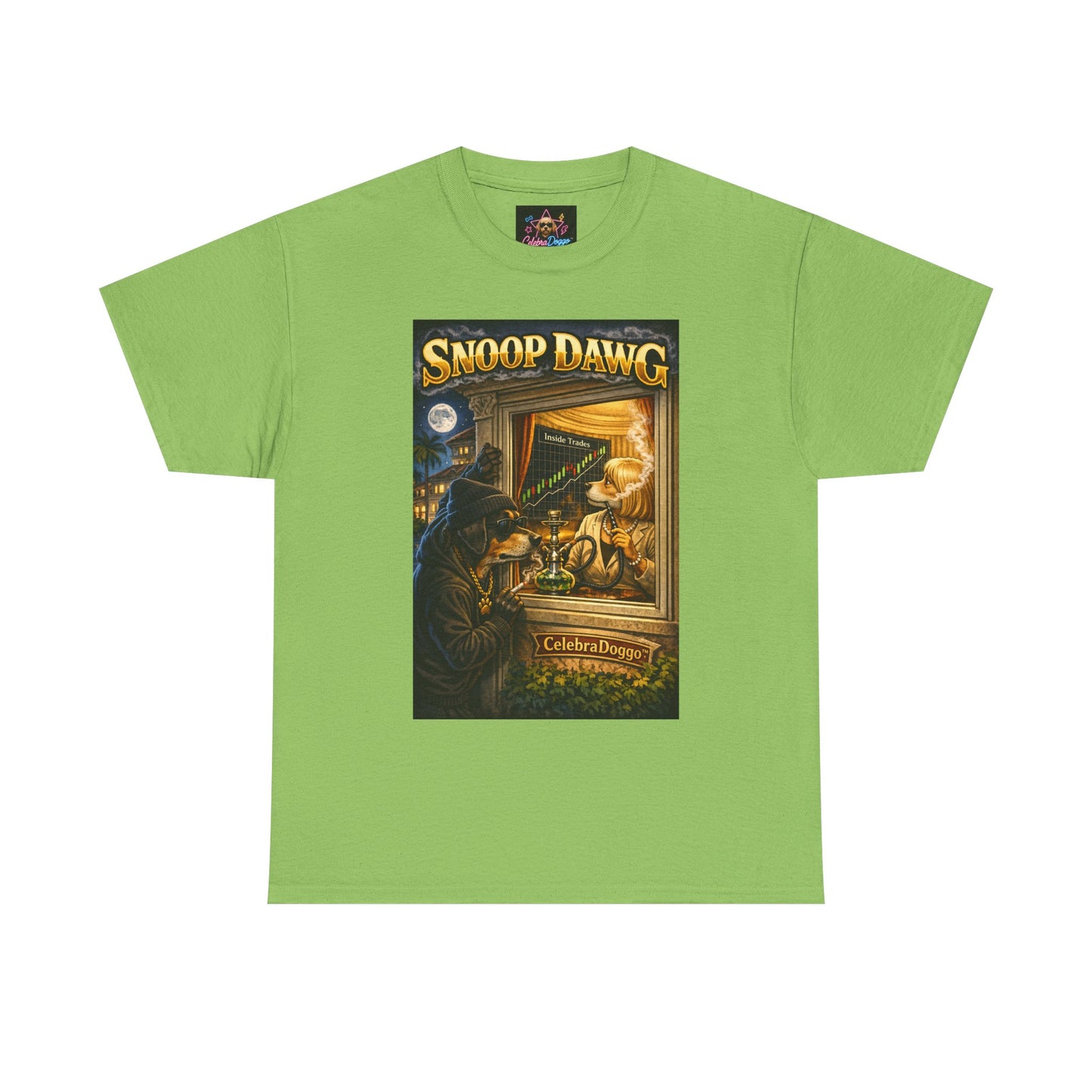 Dog Graphic Tee — "Snoop Dawg" Retro Party T-Shirt