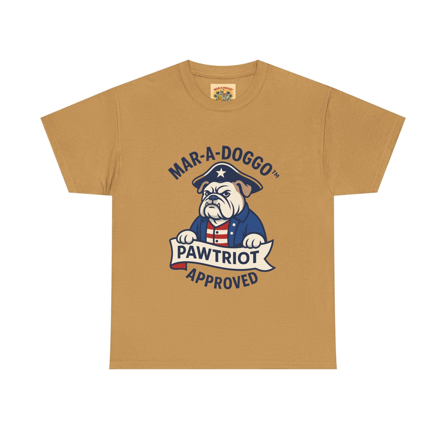 Pawtriot Tee - "Mar-a-Doggo" Patriotic Bulldog Shirt