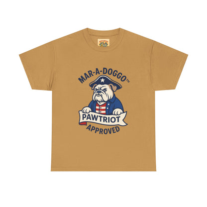 Pawtriot Tee - "Mar-a-Doggo" Patriotic Bulldog Shirt