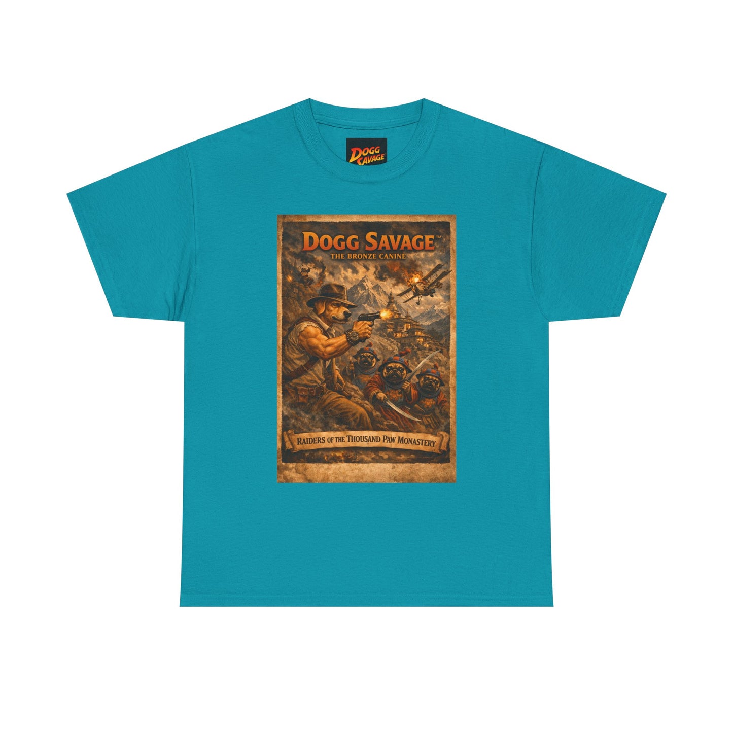 Dogg Savage Retro Graphic Tee — Vintage Adventure Poster T‑Shirt