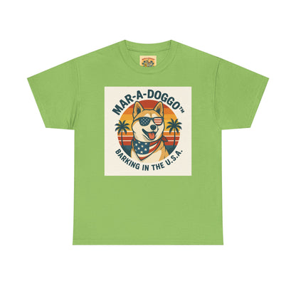 Mar-a-Doggo T-Shirt — 'Mar-A-Doggo: Barking in the U.S.A.' Retro Patriotic Dog Tee