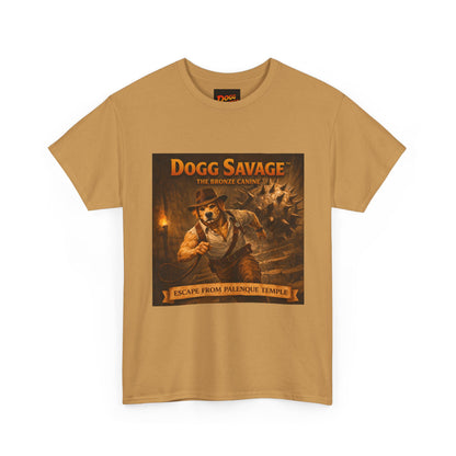 Graphic Tee — "Dogg Savage: Escape From Palenque Temple" Adventure Shirt