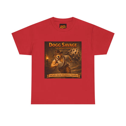 Graphic Tee — "Dogg Savage: Escape From Palenque Temple" Adventure Shirt