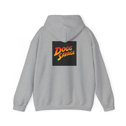 Dogg Savage Vintage Adventure Hoodie "Fury In The Skies Of Angkor Wat" — Retro Logo Pullover