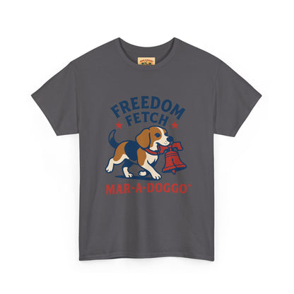 Freedom Fetch Tee — Mar-A-Doggo Patriotic Dog T-Shirt