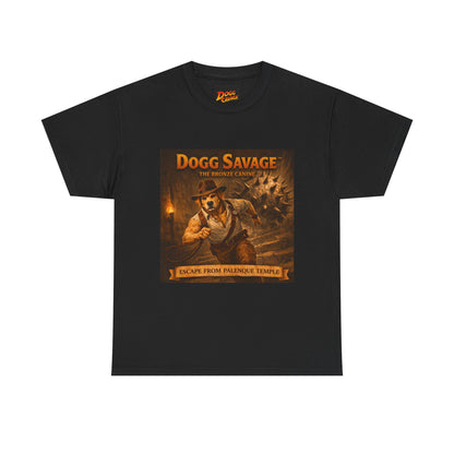 Graphic Tee — "Dogg Savage: Escape From Palenque Temple" Adventure Shirt