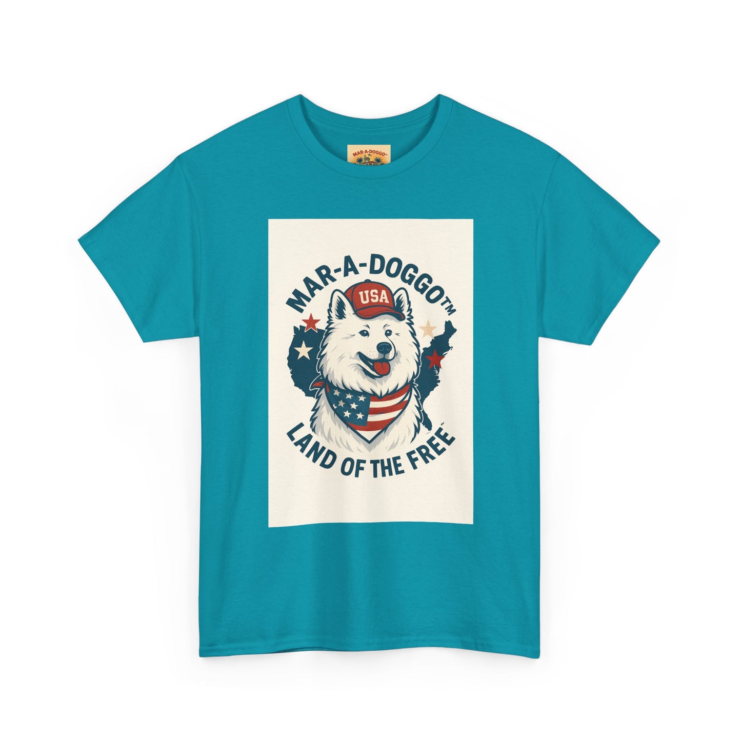 T-Shirt — "Mar-A-DoggO" Patriotic Dog Tee (Land of the Free)