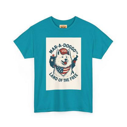 T-Shirt — "Mar-A-DoggO" Patriotic Dog Tee (Land of the Free)