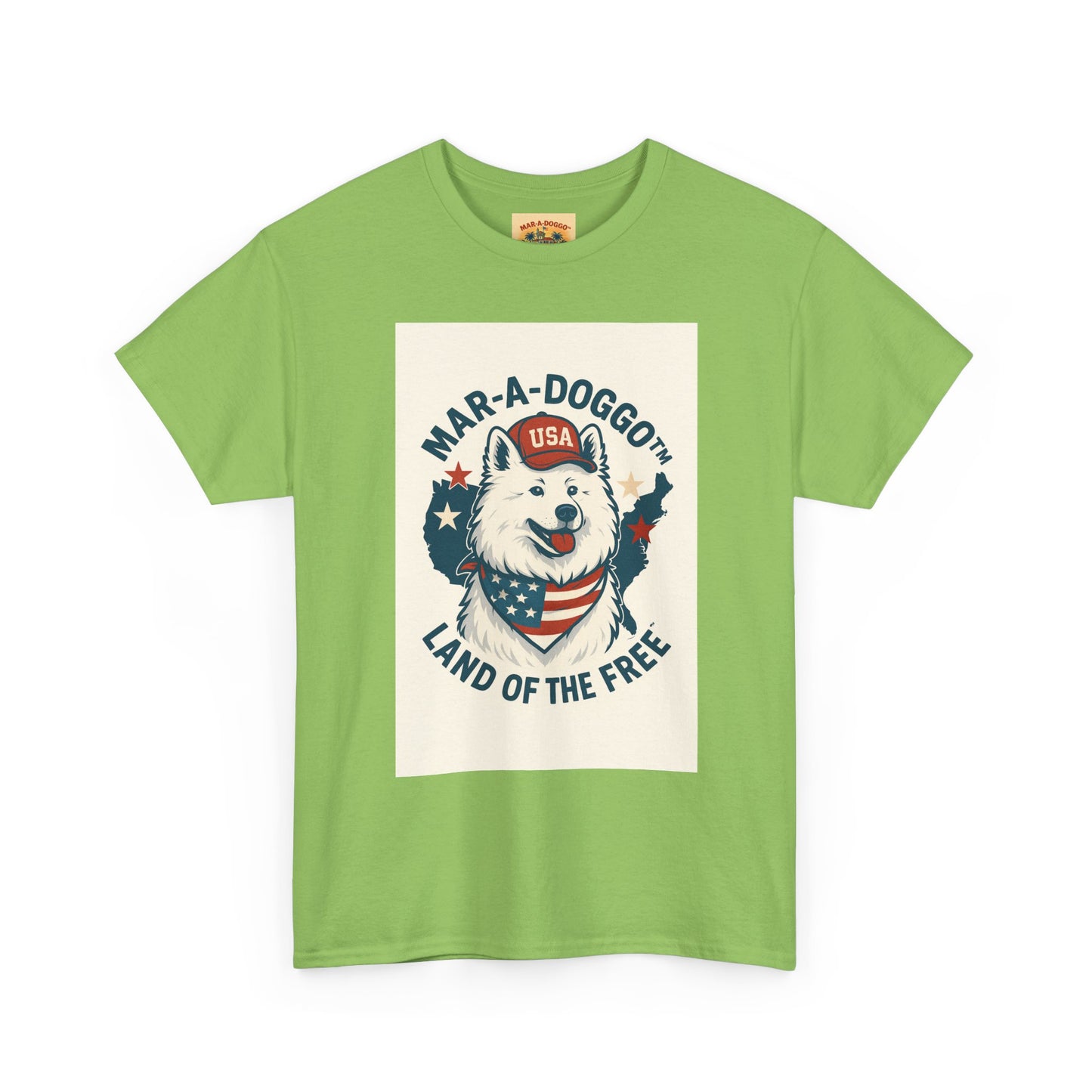 T-Shirt — "Mar-A-DoggO" Patriotic Dog Tee (Land of the Free)