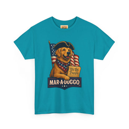 Mar-a-Duggo Patriotic Dog Tee — "We the Pupple" Vintage Americana T-Shirt