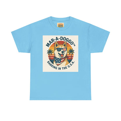 Mar-a-Doggo T-Shirt — 'Mar-A-Doggo: Barking in the U.S.A.' Retro Patriotic Dog Tee