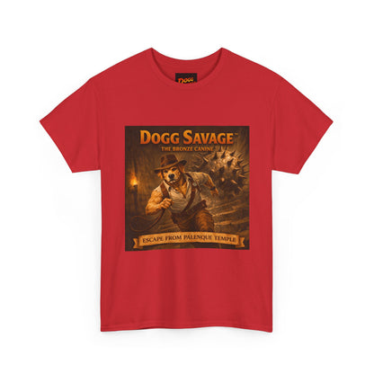 Graphic Tee — "Dogg Savage: Escape From Palenque Temple" Adventure Shirt