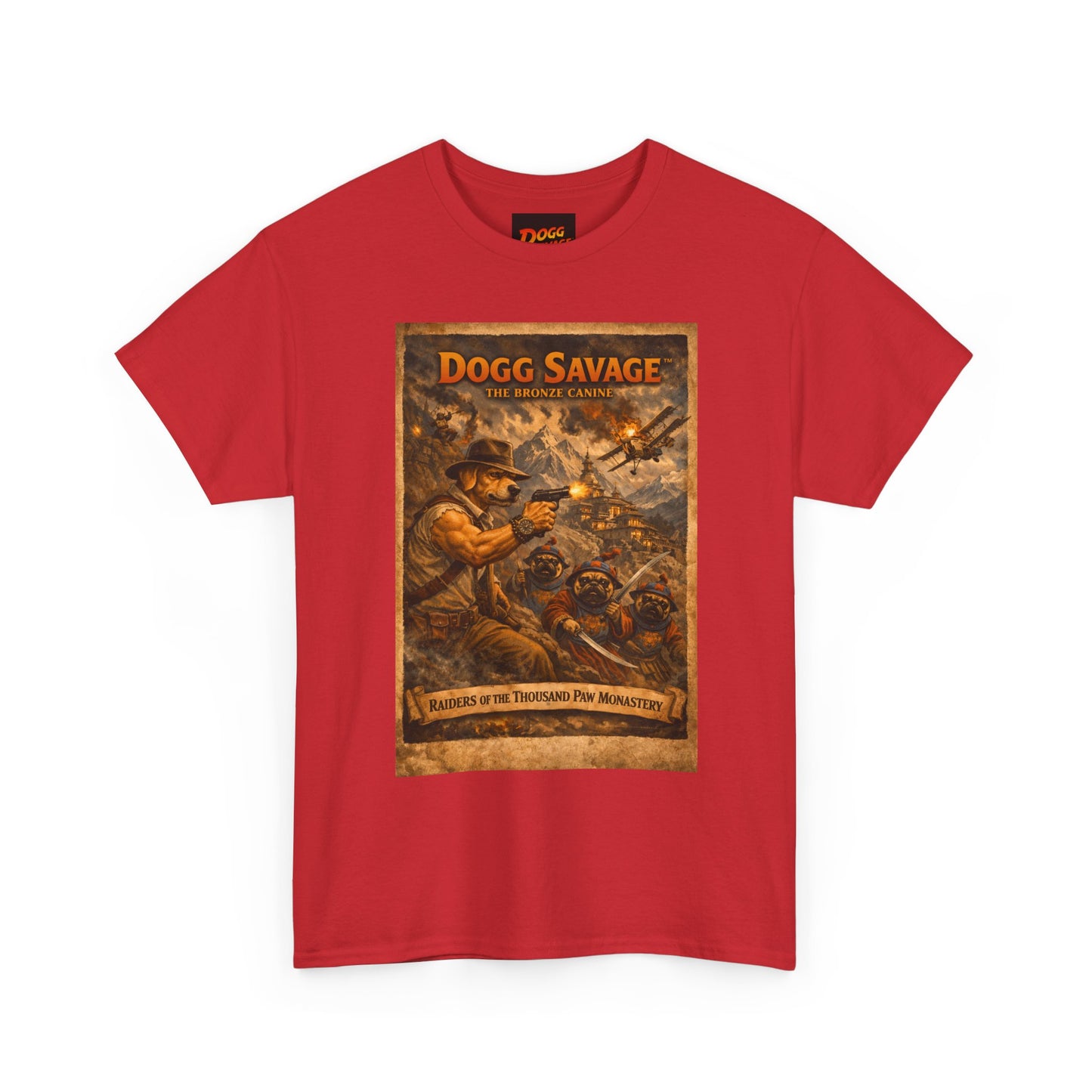 Dogg Savage Retro Graphic Tee — Vintage Adventure Poster T‑Shirt