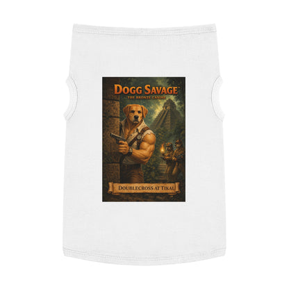 Dog Tank Top — "Dogg Savage: Doublecross at Tikal" Adventure Graphic Pet Shirt