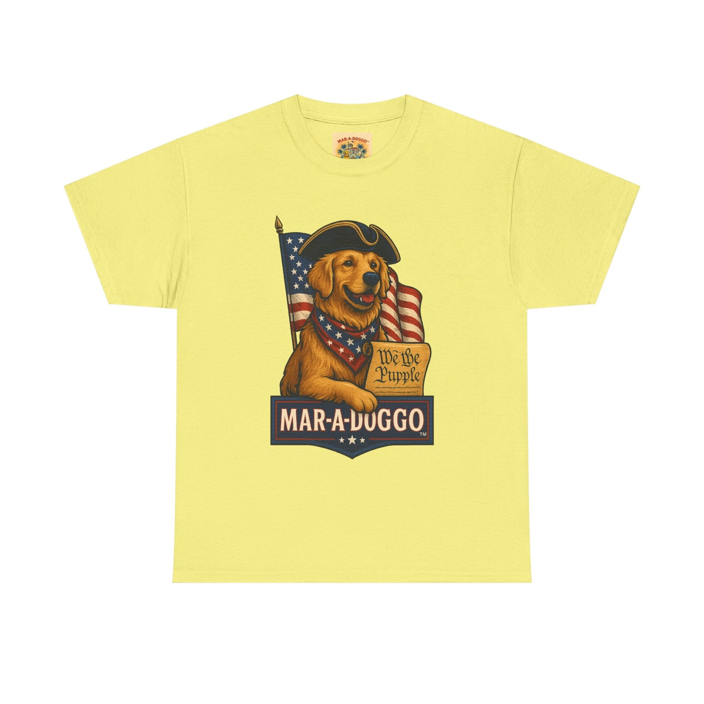 Mar-a-Duggo Patriotic Dog Tee — "We the Pupple" Vintage Americana T-Shirt