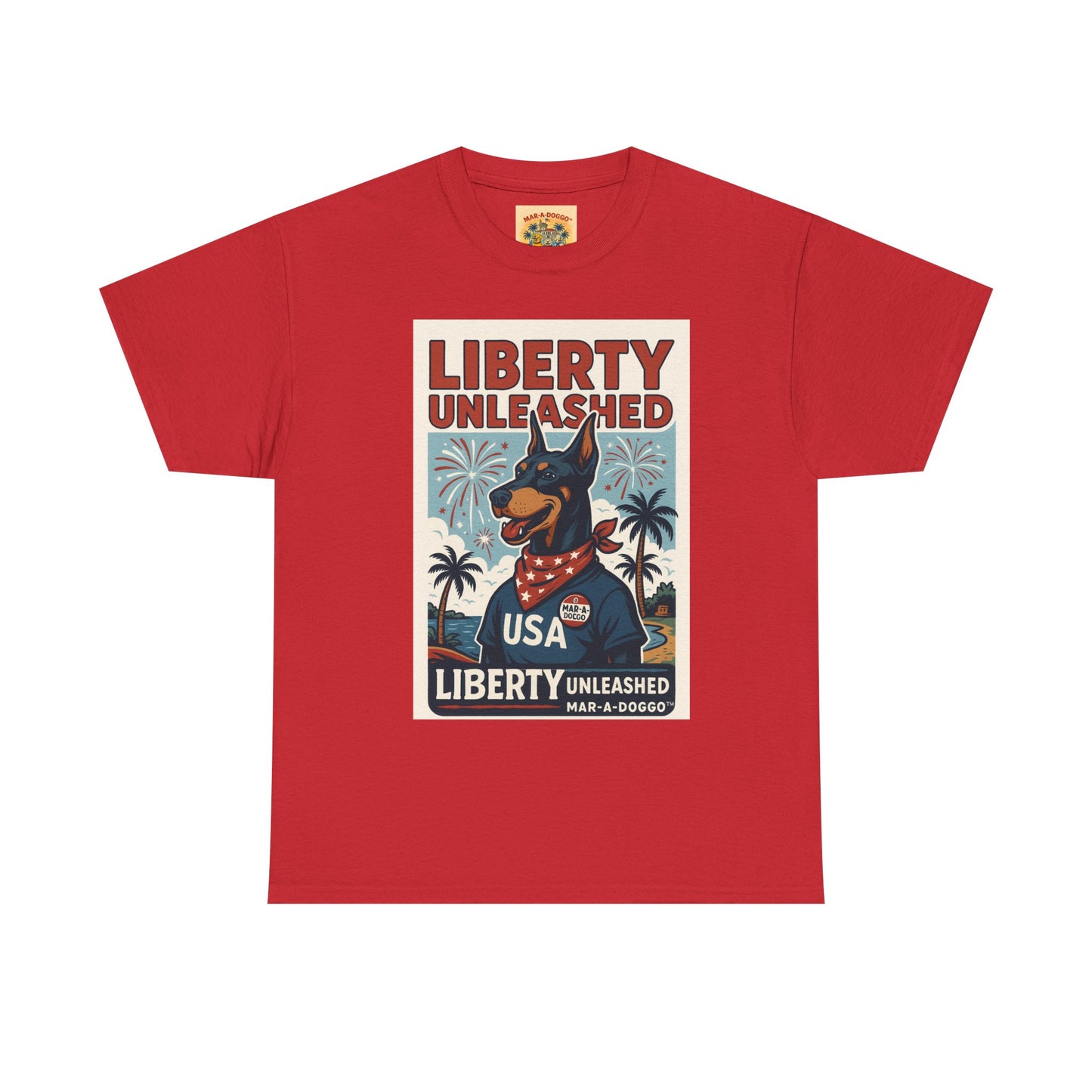Liberty Unleashed USA Dog Graphic Tee