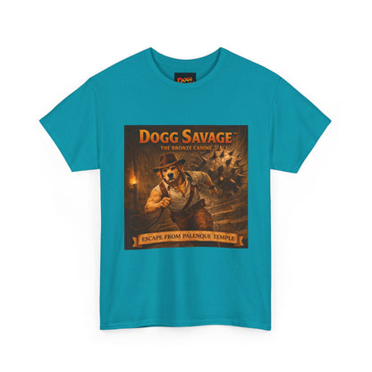 Graphic Tee — "Dogg Savage: Escape From Palenque Temple" Adventure Shirt
