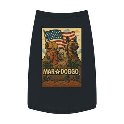 Patriotic 'Mar-a-Doggo' Pet Tank Top — American Flag Dog Shirt